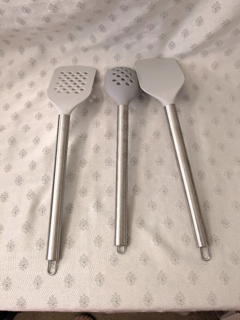 New! Three Silicone and Metal Cooking Utensils